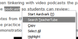 Teacher Tube Firefox extension