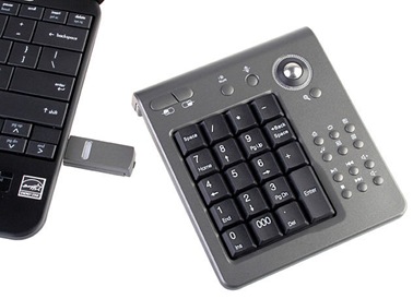 USB Wireless Keypad with Track Ball